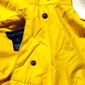 Polo Ralph Lauren Girls Sz-5 Yellow Hooded Jacket